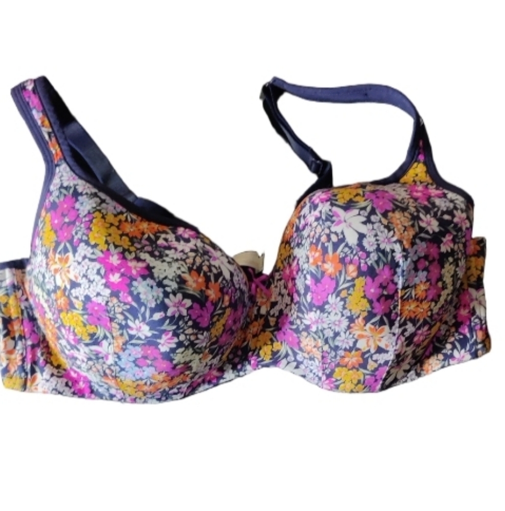 Cacique Multicolor Floral Women's Bra Size 44DD